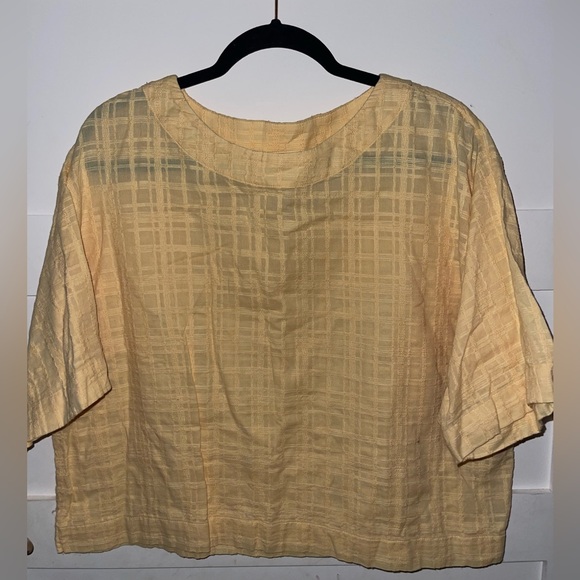 J. Jill Tops J Jill Pure Jill Yellow Oversized Top Poshmark